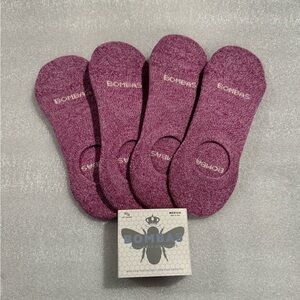 4 Ct Lot Bombas Socks Medium Pink Medium New No Show New